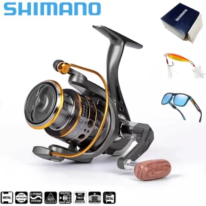 Shimano 10Kg Max Drag Power Metal Fishing Reel Spool Grip Saltwater Freshwater Front and Rear Drag System Spinning Reel